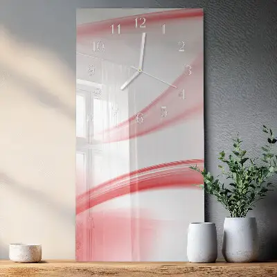 Hodiny s fotkou skleněné svislé Abstraktní umění