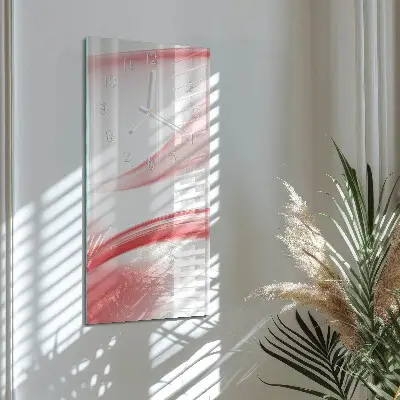 Hodiny s fotkou skleněné svislé Abstraktní umění
