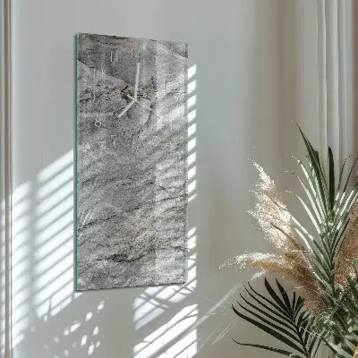 Svislé skleněné hodiny na zeď Kámen