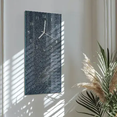 Svislé skleněné hodiny na stěnu Plast