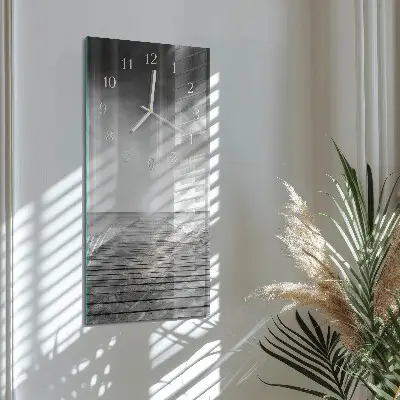 Svislé skleněné hodiny na zeď Most