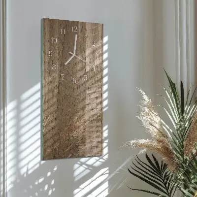 Svislé skleněné hodiny na zeď Tabulka