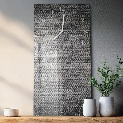 Nástěnné hodiny skleněné svislé Materiál