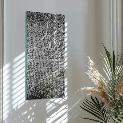 Nástěnné hodiny skleněné svislé Materiál