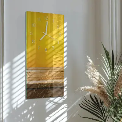 Svislé skleněné hodiny na zeď Tabulka