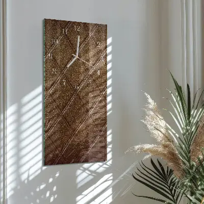 Hodiny s fotkou skleněné svislé Diamanty