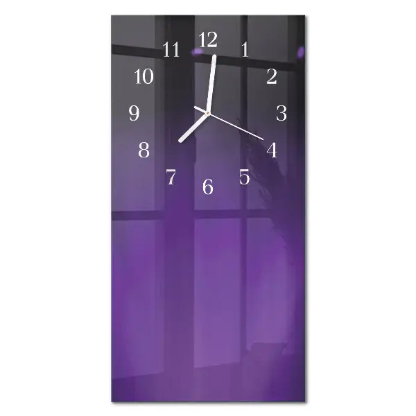 Hodiny s fotkou skleněné svislé Vzor