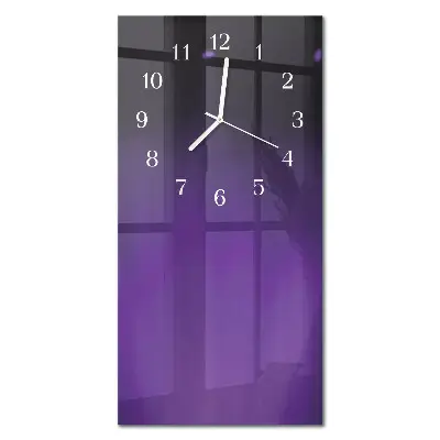Hodiny s fotkou skleněné svislé Vzor