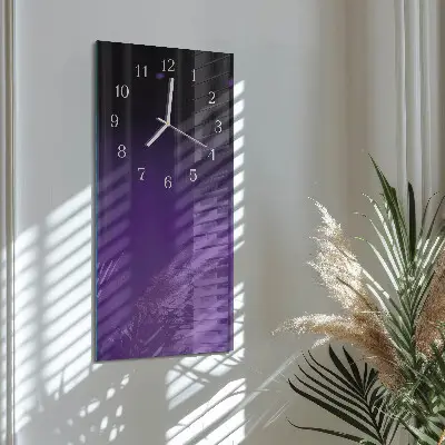 Hodiny s fotkou skleněné svislé Vzor