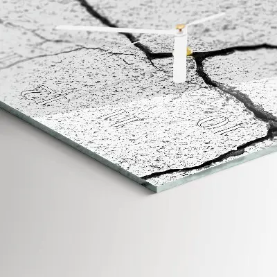 Hodiny s fotkou skleněné svislé Prasknutí