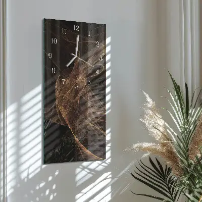 Hodiny s fotkou skleněné svislé Vzor