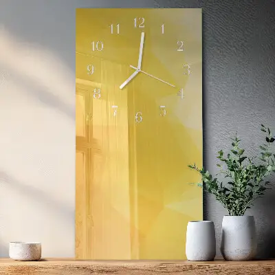 Nástěnné hodiny skleněné svislé Vzor