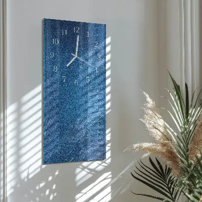 Hodiny na skle svislé Materiál