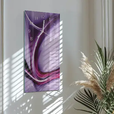 Svislé skleněné hodiny na zeď Abstrakce