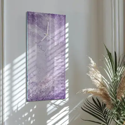 Svislé skleněné hodiny na zeď Vzor