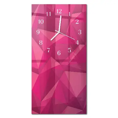 Svislé skleněné hodiny na zeď Abstrakce