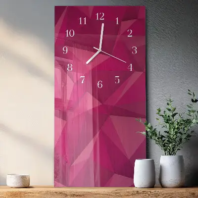 Svislé skleněné hodiny na zeď Abstrakce
