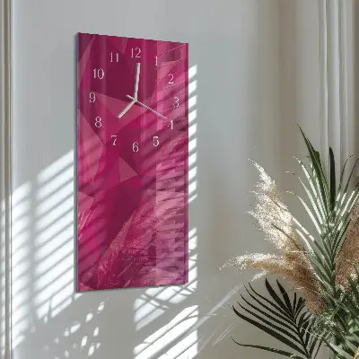 Svislé skleněné hodiny na zeď Abstrakce