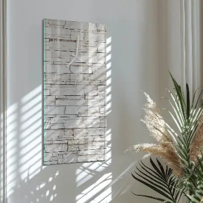 Svislé skleněné hodiny na stěnu Slínek