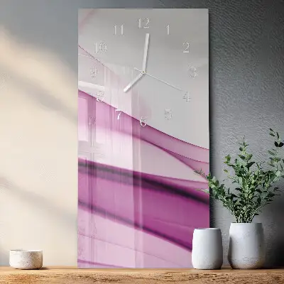 Svislé skleněné hodiny na zeď Abstrakce