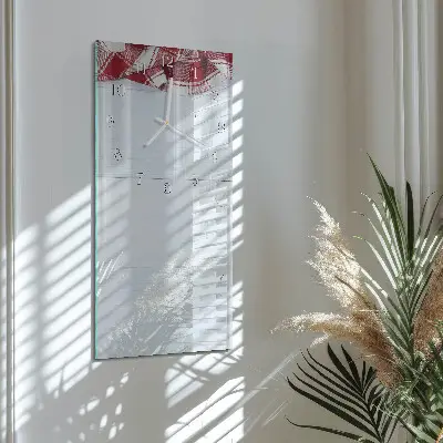 Svislé skleněné hodiny na zeď Tabulka