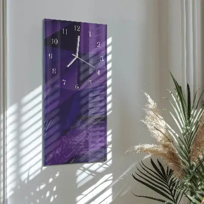 Hodiny s fotkou skleněné svislé Vzor
