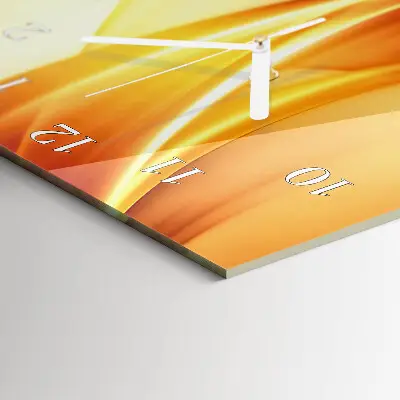 Svislé skleněné hodiny na zeď Vzor