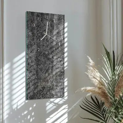 Hodiny s fotkou skleněné svislé Grafit