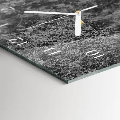 Hodiny s fotkou skleněné svislé Grafit