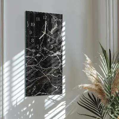 Svislé skleněné hodiny na zeď Vzor