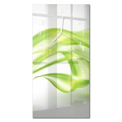 Svislé skleněné hodiny na zeď Abstraktní linie