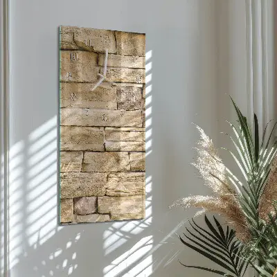 Hodiny na skle svislé Zeď