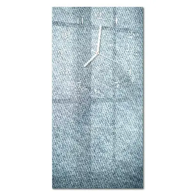 Svislé skleněné hodiny na zeď Plast