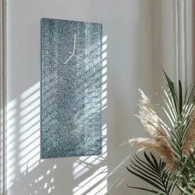 Svislé skleněné hodiny na zeď Plast