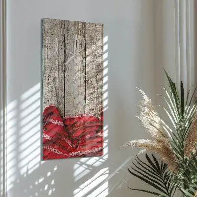 Svislé skleněné hodiny na stěnu Ubrus