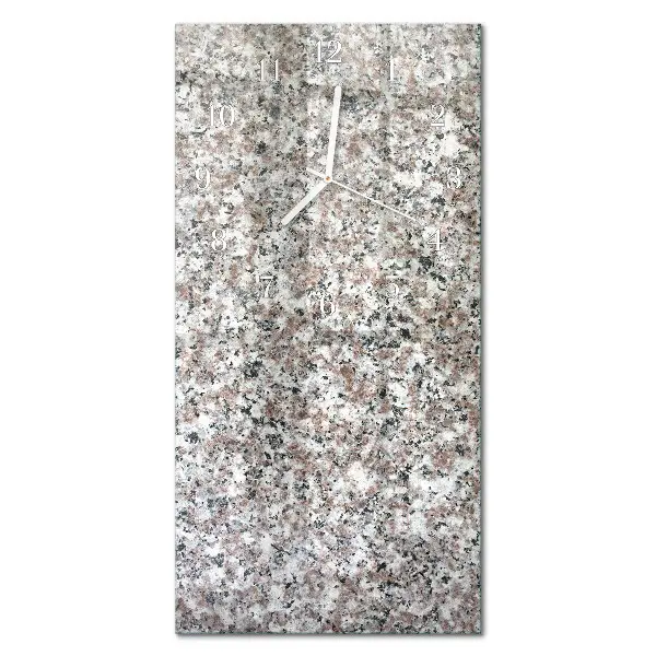 Nástěnné hodiny skleněné svislé Grafit
