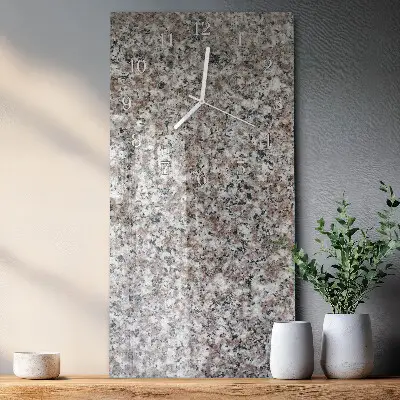 Nástěnné hodiny skleněné svislé Grafit