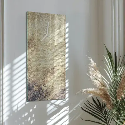 Svislé skleněné hodiny na zeď Plast