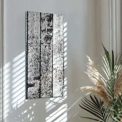 Hodiny s fotkou skleněné svislé Dřevo