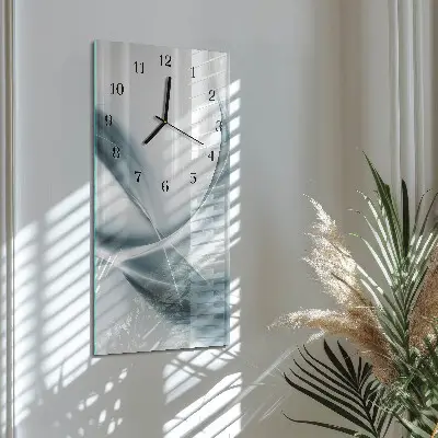 Hodiny s fotkou skleněné svislé Abstrakce
