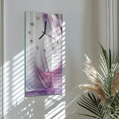 Hodiny s fotkou skleněné svislé Abstrakce