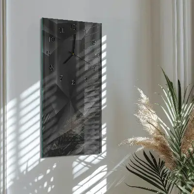 Svislé skleněné hodiny na zeď Vzor