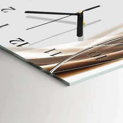 Svislé skleněné hodiny na zeď Vzor