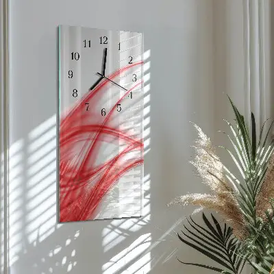 Hodiny na skle svislé Abstraktní umění