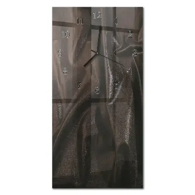 Svislé skleněné hodiny na zeď Abstraktní linie