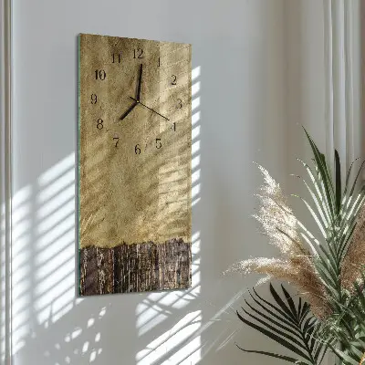 Hodiny s fotkou skleněné svislé Stolní papír