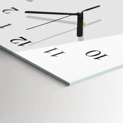 Hodiny s fotkou skleněné svislé Abstraktní vlna