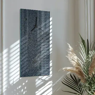 Hodiny s fotkou skleněné svislé Plast