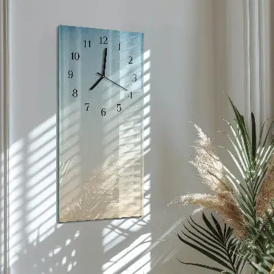 Hodiny s fotkou skleněné svislé Vzor
