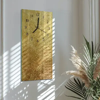 Svislé skleněné hodiny na stěnu Vzor